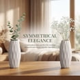 thumbnail image 5 of REGALWOVEN Small Ceramic Modern Vase, Matte Decorative Flower Vase for Desktop, Shelf & Bathroom, Minimalist Boho Home White 2.4"L x 2.4"W x 5.1"H, 5 of 6