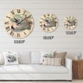 thumbnail image 4 of Designart 'Ancient Hummingbird On A Branch' Traditional Wood Wall Clock, 4 of 5