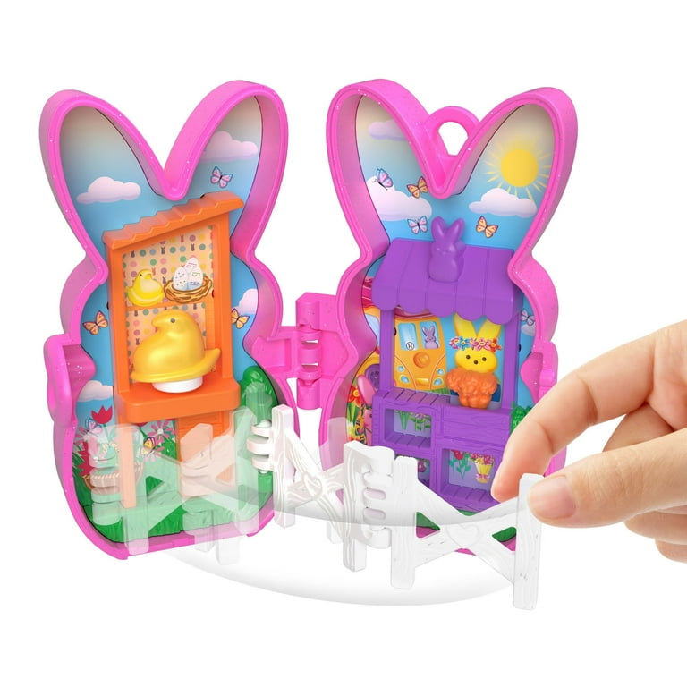 Polly Pocket x PEEPS Compact Playset – Travel Toy with Dolls
