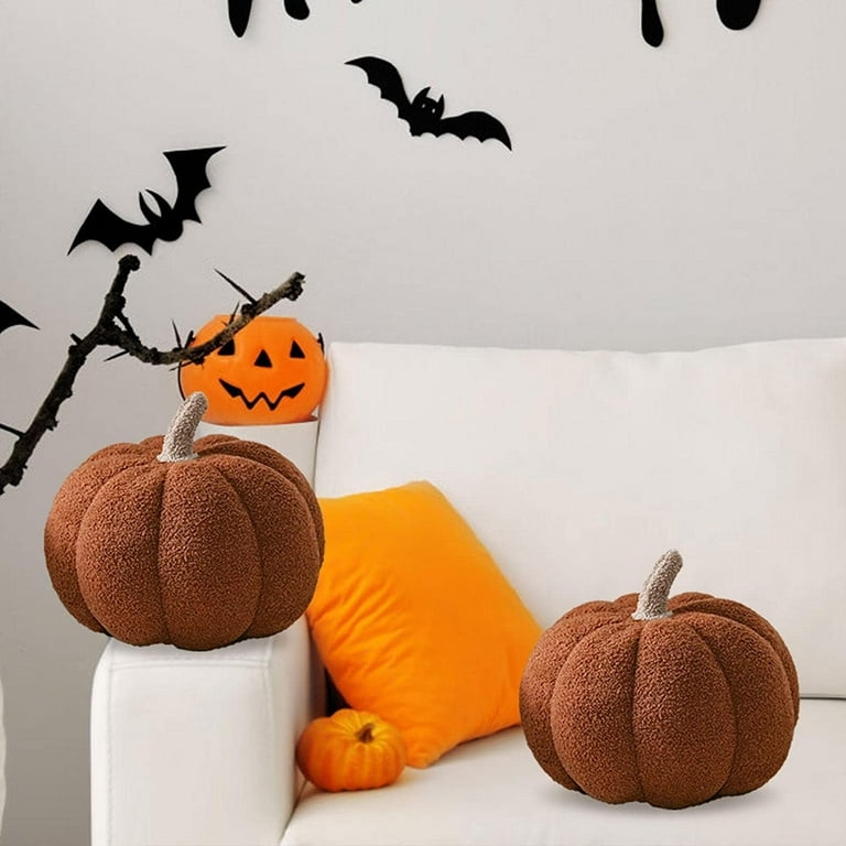 Poen 2 Pcs Halloween Pillows Pumpkin Pillow Halloween Shaped Throw Pillows  Halloween Decorative Pillows Halloween Decor for Holiday Party Children