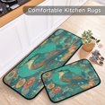 thumbnail image 5 of 2-Piece Kitchen Rugs Set Non-Slip Mats Carpet Floor for Kitchen, Bathroom (19.7"x27.6" & 19.7"x47.2") Beautiful Psychedelic Bird, 5 of 7