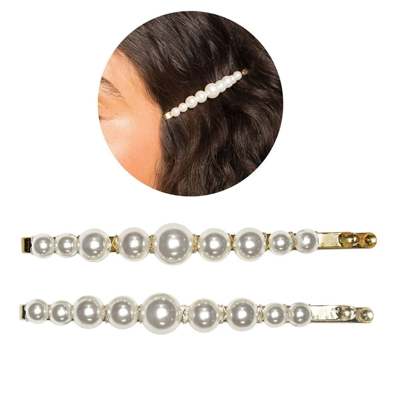 Kitsch Pearl Bobby Pins, Pearl Hair Pins for Women, Decorative