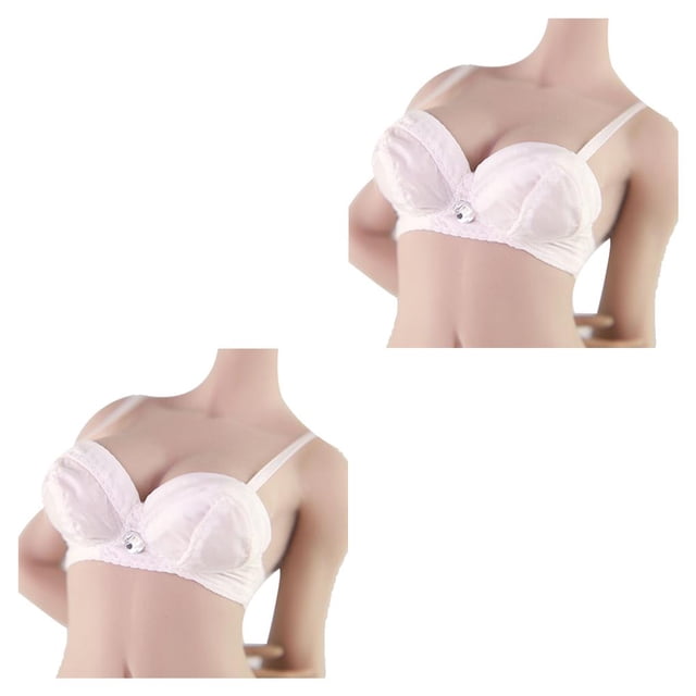 Tholdsy 1 Juego de ropa de muñeca, figuras de acción duraderas, sujetadores, ropa interior de belleza, juguetes, accesorios, sujetadores para blanco 2piezas