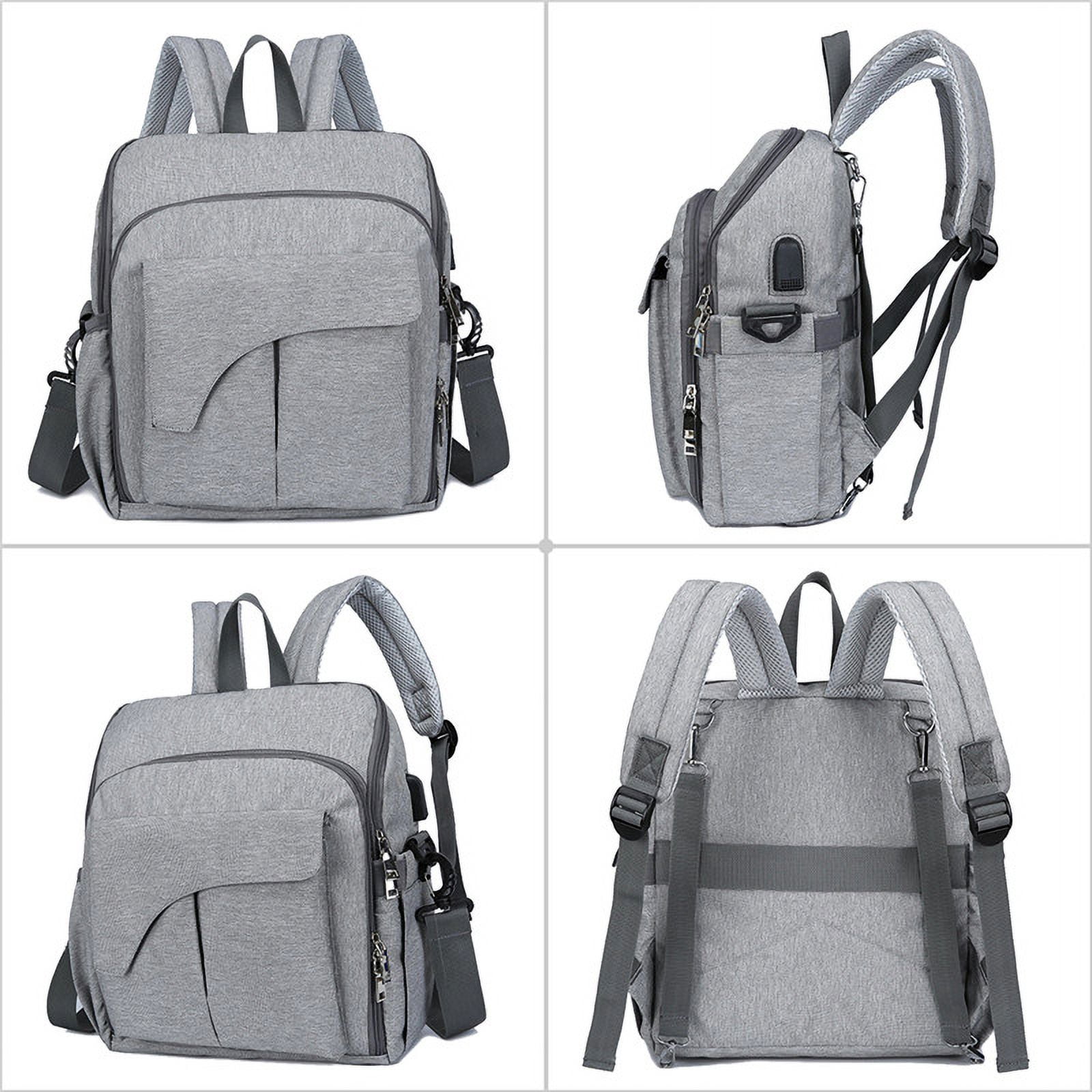 Diaper Bag Backpack, Large Multifunction Waterproof Travel Backpacks for Mom/Dad with Insulated Pockets,USB Interface, Stroller Straps,Durable Maternity Baby Nappy Bags for Boys/Girls