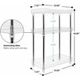 thumbnail image 4 of Sorbus 3-Tier Organizer Shelf Stand, Clear Storage Tray Caddy for Cosmetics, Bathroom/Kitchen Supplies,Toiletries, Counter, Vanity, Desk, Under Sink Organization, 4 of 6