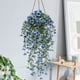 thumbnail image 4 of Flor Artificial de Seda Violeta para Colgar En La Pared | Cesta de Ratán Verde con Flores Artificiales para Techo o Pared | 76 X 25 Cm (Juego de 2), 4 of 5