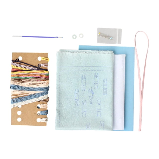 Zentra Book Cover Embroidery Kit, Complete Sewing Tool Kit, Handmade Notebook Cover for