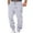 Gray, variant on Up to 65% Off! Fmbrln Mens Summer Pants Fashion Elastic Waist Drawstring Casual Loose Solid Color Sweatpants with Pockets Running Athletic Pants