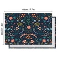 thumbnail image 6 of Pioneer Flower Floral Print Pattern Summer Placemats Table Placemats Set Of 4-Linen Kitchen Washable Placemats Table Mats 12x18 Inch Non-Slip Heat Resistant, 6 of 6