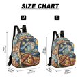 thumbnail image 2 of FORMRS Mini Backpack Purse for Women Quilted Travel Daypack Casual Shoulder Bag, Starry Pizza, 2 of 7