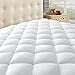 thumbnail image 3 of Taupiri California King Quilted Mattress Pad Cover with Deep Pocket (8"-21"), Cooling Soft Pillowtop Mattress Cover, White, 3 of 4