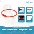 thumbnail image 4 of Collar LED para perros resistente al agua con luz reflectante Collar LED para perros que brilla en la oscuridad para mayor seguridad y visibilidad (50 cm), 4 of 4