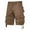 Mens Shorts Cargo-Coffee, variant on Homenesgenics Men's Shorts Cargo Loose Multi-Pocket Work Pants Sports Pants Men's Shorts Cargo Cropped Pants Casual Outerwear Mid-Length Pants Black XXXXL