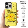 thumbnail image 3 of Funny Cartoon Anime Pokemon Pikachu (2) Phone Case Compatible with iPhone 15 Case Triple camera TPU Protective Cover Gift For IP15 Pro Max-6.7in, 3 of 6