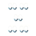 thumbnail image 3 of Aretes en forma de U Sonducket Estampado de Leopardo Acrílico Azul 5piezas CBP234484, 3 of 6