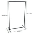 thumbnail image 5 of Loyalheartdy Industrial Pipe Garment Rack Black Freestanding Clothes Rack Storage Hanging Stand Clothing Display Holder 51" Tall, 5 of 12