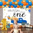 thumbnail image 4 of Little Pumpkin 1st Birthday Decorations, Blue Pumpkin First Birthday Decorations, Our Little Pumpkin Is Turning One Backdrop Balloon Garland Arch Kit for Boy Fall Autumn Party Supplies, 4 of 6