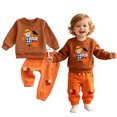 thumbnail image 5 of JFOPQVSM Boys' Set Halloween Clothing Round Neck Hoodie Two Piece Set Spring and Clothing, 5 of 9