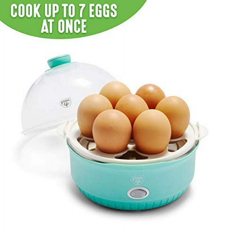 Plastic Round ELECTRIC EGG BOILER POACHER STEAMER (7 EGG POACHER