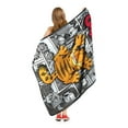 thumbnail image 2 of Garfield Cat Scratch Smile Kids Micro Raschel Throw Blanket, 2 of 5