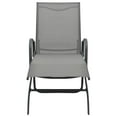 thumbnail image 6 of vidaXL 1/2x Sun Lounger Steel and Textilene Patio Garden Lounge Sun Bed Daybed, 6 of 7