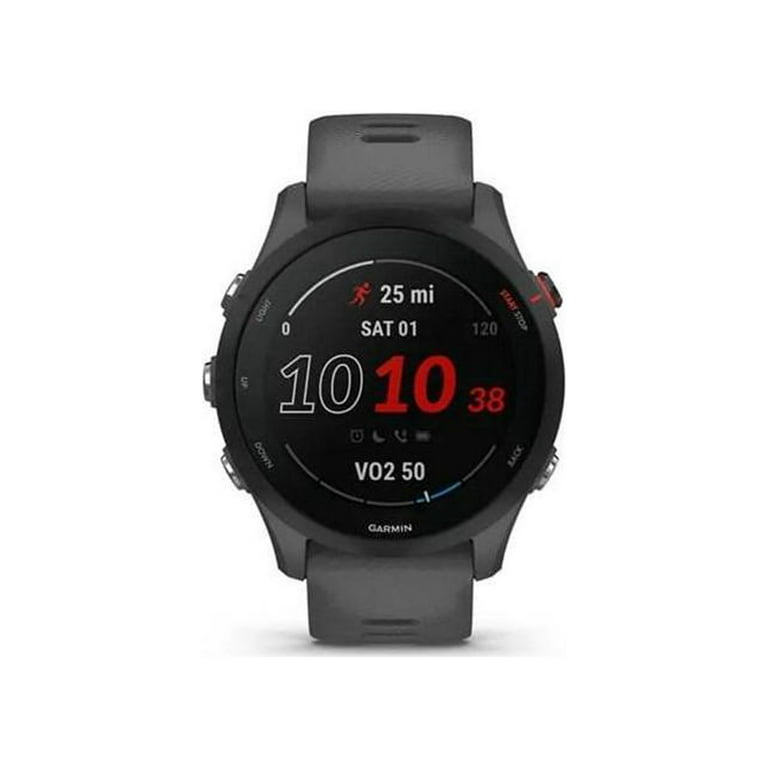 Garmin Forerunner 255 GPS Smartwatch 46 mm Fiber-reinforced polymer Slate  Gray 010-02641-00 - Best Buy