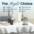 thumbnail image 2 of BRODER MFG. INC. Tablecloth Protector Crystal Clear Vinyl (60"x90" Oval) | Thick, Durable Clear Table/Tablecloth Protector | Perfect for Parties, Special Occasions, Gatherings, and Everyday Use, 2 of 7