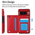 thumbnail image 2 of Dteck for Google Pixel 9 Pro XL Case with Card Holder,Magnetic Back Flip Case for Pixel 9 Pro XL Wallet Case for Women,Protective Case Phone Case for Google Pixel 9 Pro XL,Red, 2 of 6