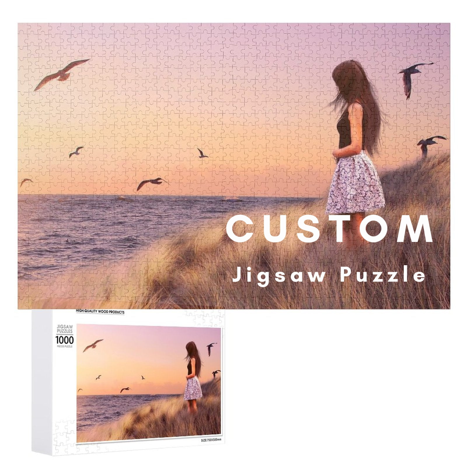 Personalized Custom Wooden Jigsaw Puzzle Create Your Own Unique