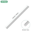thumbnail image 3 of Uxcell Paquete de 10 Varillas Sólidas Redondas de Acero Inoxidable 304, 5x100mm Varillas Sólidas de Metal para Manualidades de Bricolaje [0.2x3.93IN], 3 of 6