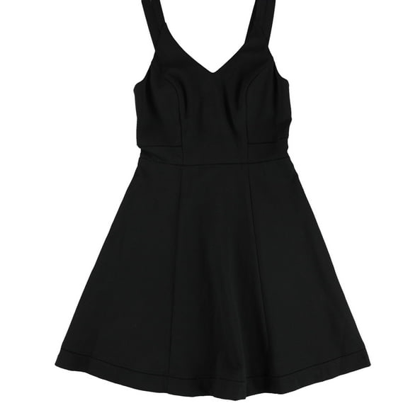 Bar Iii Womens Crochet-Trim Fit & Flare Dress