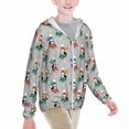 thumbnail image 2 of Xecao Skiing penguin Print Fishing Shirts for teenager Long Sleeve UV Sun Protection Hoodie with Zipper Outdoor Hiking Shirts-X-Large, 2 of 7