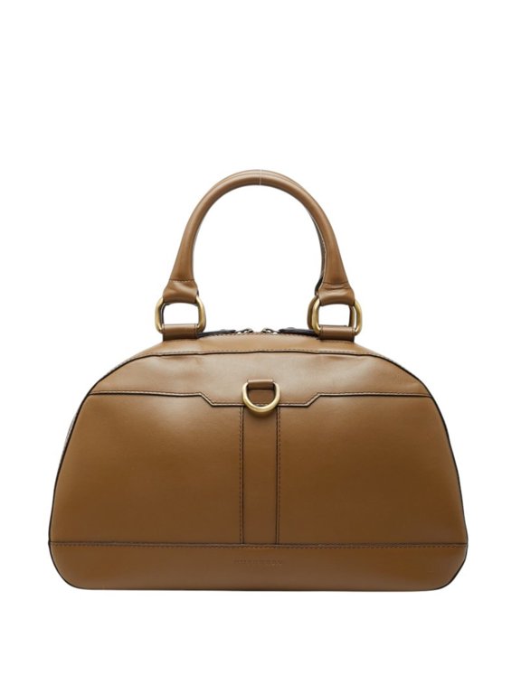Pre-Owned Burberry Nova Check Handbag, Brown Leather, Women's BURBERRY