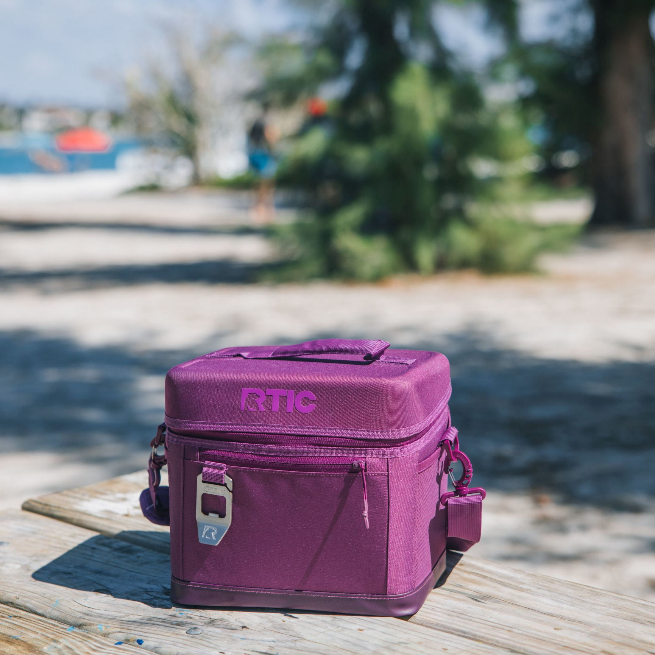 RTIC 15-Can, 16 Qt, Collapsible Soft Cooler with Bottle Opener, Berry Jam