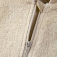thumbnail image 5 of GYRATEDREAM Toddler Boys Girls Bear Ears Shape Fleece Warm Hoodies Clothes Zip-up Light Jacket Tops Sweatshirt Outwear for 1-6Y Khaki, 5 of 10