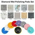 thumbnail image 2 of 11 Packs 4 Inch Diamond Concrete Polishing Kit, 50-6000 Grit Wet/Dry Diamond Polishing Pad with Wool Disc, for Marble, 2 of 7