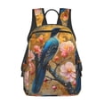 thumbnail image 3 of Balery Bluebird Blossom Elegance Lightweight Backpack for Men and Women - Durable and Water-Resistant, Ideal for School, Work, Travel, and Everyday Use, 3 of 9