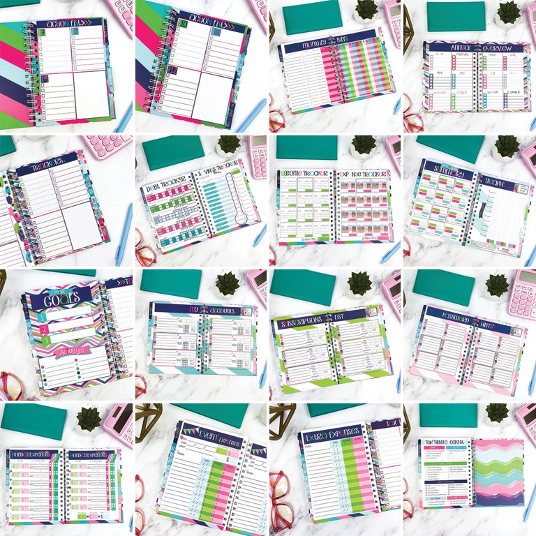 Budget Binder™ 12-Month Budget Planner Bill Tracker Organizer w/Calendar &  Pockets for Financial Management 354 Stickers