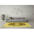 thumbnail image 3 of Ahgly Company Indoor Rectangle Medallion Yellow Traditional Area Rugs, 2' x 3', 3 of 4