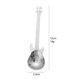 thumbnail image 2 of Cuchara De Café Cuchara de café con forma de guitarra de acero inoxidable, cucharas agitadoras de té (plata) Likrtyny  Libre de BPA, 2 of 3
