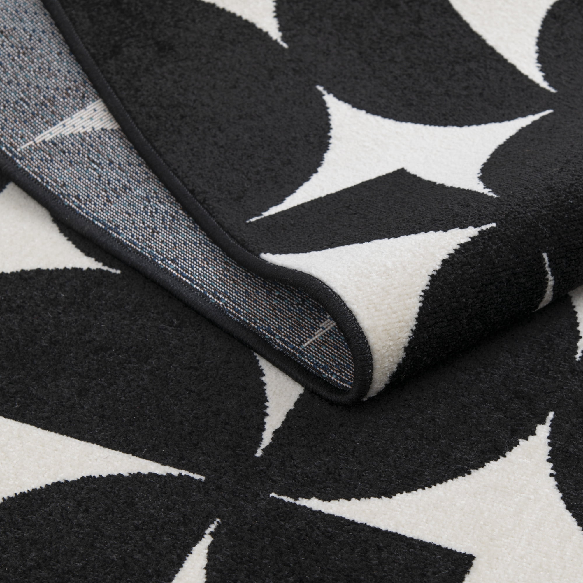 Loomaknoti Tecopa Sevella 2' x 7' Black Geometric Outdoor Runner Rug