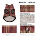 thumbnail image 2 of Pet Winter Coat Snow Zipper Clothing Cold Weather Dog Vest Warm Puppy Coat Gold Pattern, 2 of 8