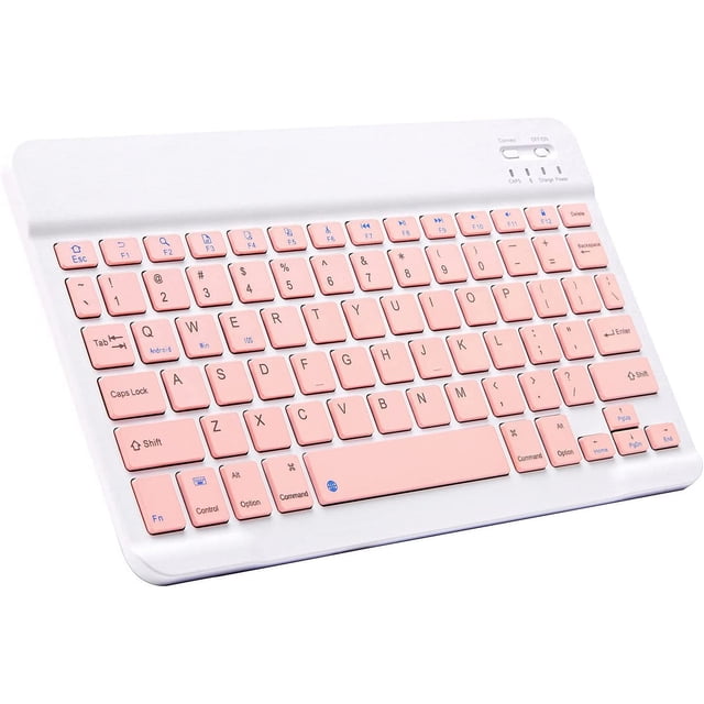 XIHAMA Ultra Slim Bluetooth Keyboard Portable Mini Wireless Keyboard Rechargeable for Apple iPad iPhone Samsung Tablet Cell Phone Smartphone iOS Android Windows