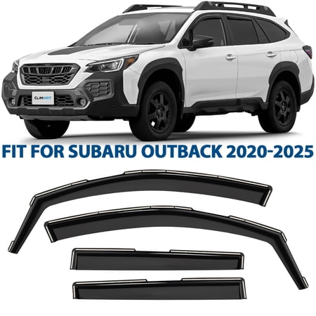 CLIM ART in-Channel Incredibly Durable Rain Guards for Subaru Outback 2020-2025, Original Window Deflectors, Vent Window Visors, Vent Deflector, 4 pcs. - 620513