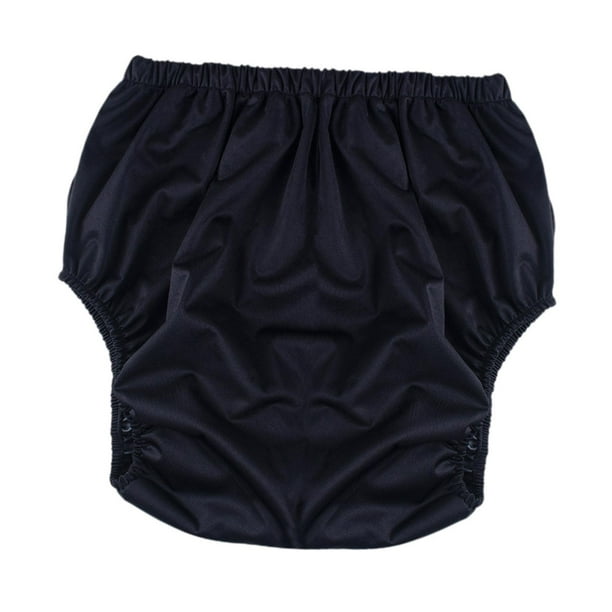 Ropa Interior perfecl a Prueba de Fugas Reutilizable para Adultos L Negro