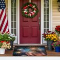 thumbnail image 6 of Qocolhg Patriotic Door Mats Firework American Flag Floor Mat Indoor Outdoor Entrance Bathroom Doormat Non Slip Washable Welcome Mats 4th of July Memorial Independence Day Home Decor 16x24 inch, 6 of 6