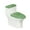 Candy Cane, variant on HELLHERO Starry Sky Toilet Lid Seat Cover Set & Toilet Lid Dust Cover Set with Elastic Edge Elastic Fabric for Dust-Proof, Stretchy Fabric