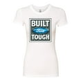 thumbnail image 2 of Wild Bobby, Ford Built Tough, Cars and Trucks, Women Slim Fit Junior Tee, White, Medium, 2 of 4