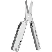 Roxon Spring Assisted Mini Multitool - 13-in-1 Folding Scissors with 9pc Bits Set - Pocket Tool