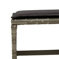 thumbnail image 5 of vidaXL 13 Piece Garden Dining Set with Cushions Grey Poly Rattan, 5 of 5